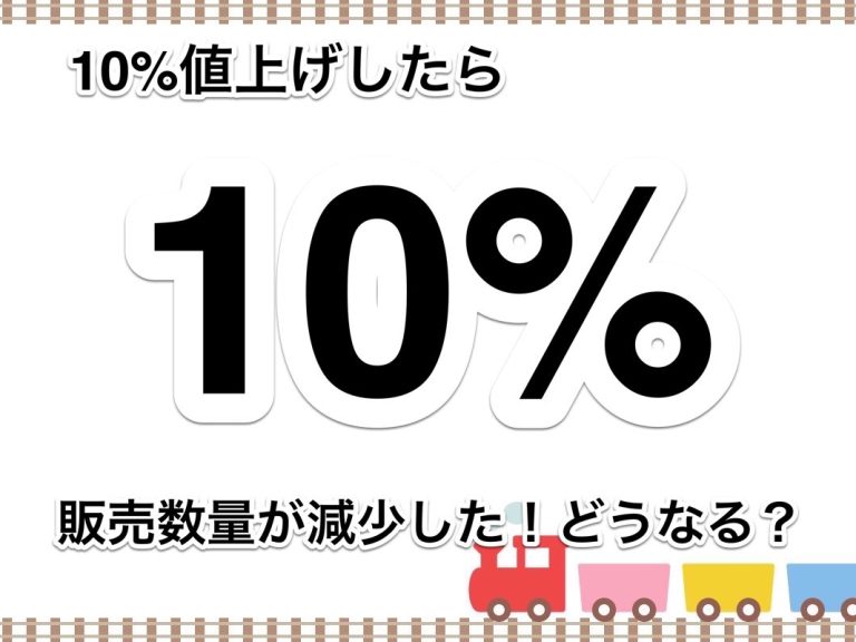 第６８回　値上げをするとお客さんが減ってしまう！粗利益はいったいどうなる？事前シミュレーションを